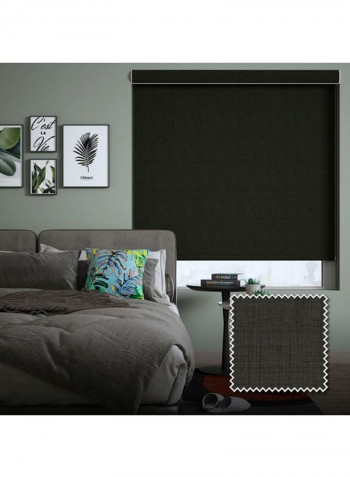 Single Sunset Roller Blackout Window Shade Black 120x240cm