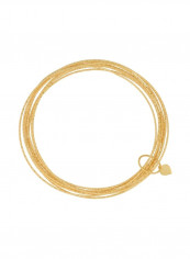 10-Piece 18 Karat Gold Plated 925 Sterling Silver Bracelet
