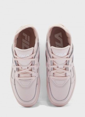 Women's Cage Lace-Up Sneakers Pink