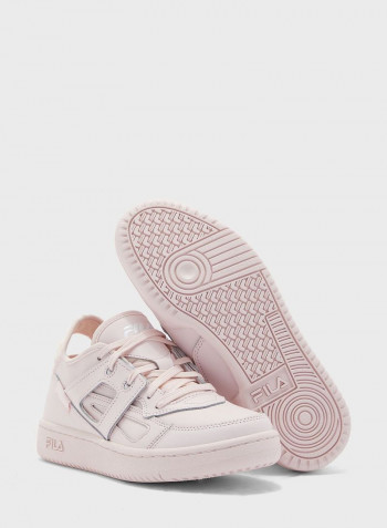 Women's Cage Lace-Up Sneakers Pink