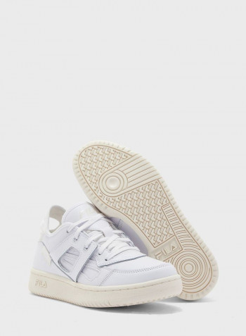 Women's Cage Lace-Up Sneakers White