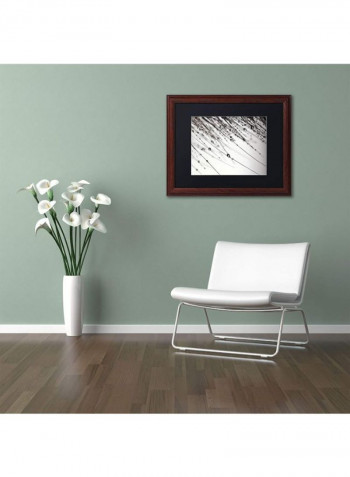 Her Wishes Wooden Framed Wall Art Black/White 16 x 20inch