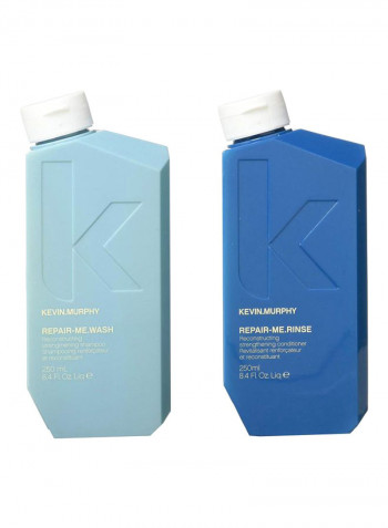 2-Piece Repair Me Wash And Rinse Reconstructing Strenghtening Shampoo And Conditioner Set 8.4ounce