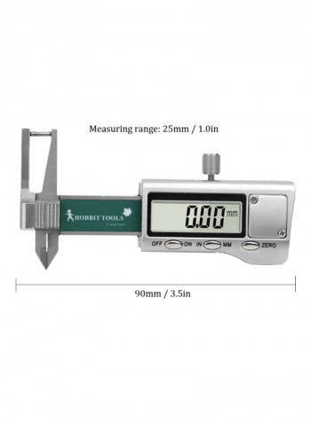 LCD Digital Display Caliper Silver