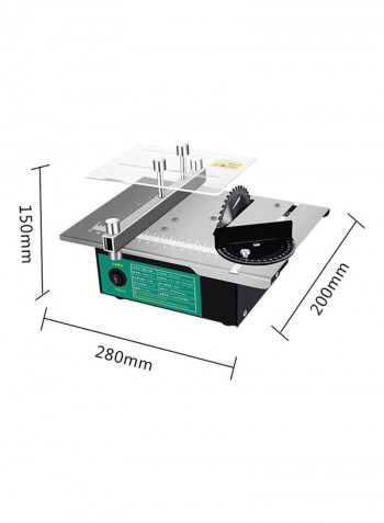 Mini Multifunctional Table Saw Black/Silver/Clear