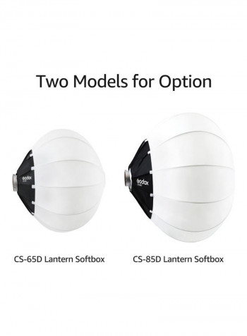 Collapsible Lantern Softbox Photography With Bowens Mount White