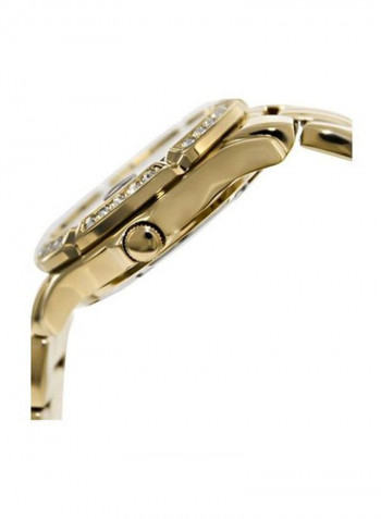 Women's Stainless Steel Two-Tone Crystal Accented Watch