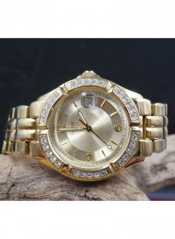 Women's Stainless Steel Two-Tone Crystal Accented Watch