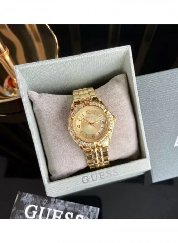 Women's Stainless Steel Two-Tone Crystal Accented Watch
