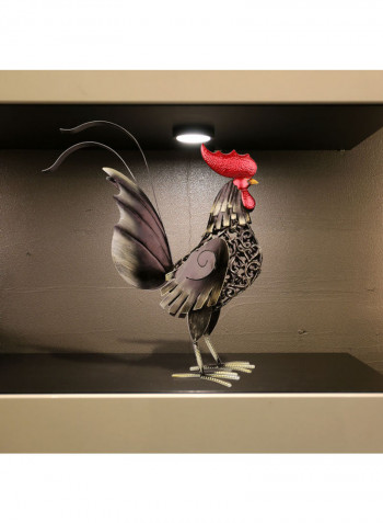 Chicken Home Decor Sculpture Black/Red