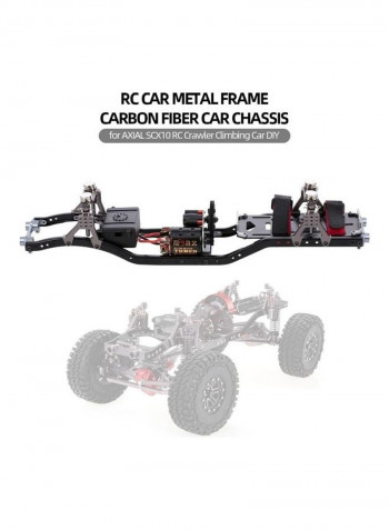 Metal RC Car Frame Carbon Fiber Chassis Beam With 540 Motor