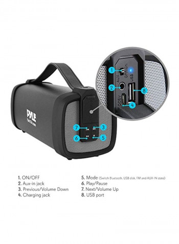 Wireless Portable Bluetooth Speaker PBMSQG5 Black