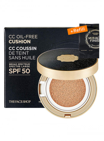Miracle Finish Cc Oil-Free Cushion Set (Cushion + Refill) 30G