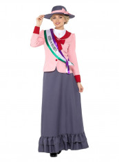 Deluxe Victorian Suffragette Costume With Sash And Hat L تقييمات Deluxe Victorian Suffragette Costume With Sash And Hat L