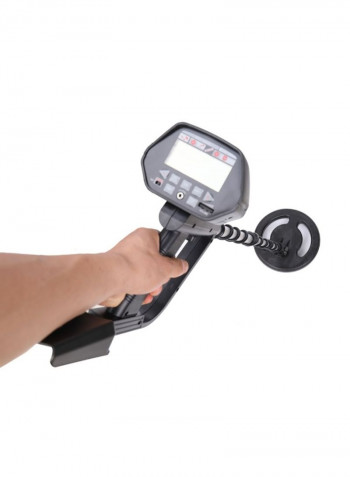 Portable LCD Display High Sensitivity Underground Metal Detector Black