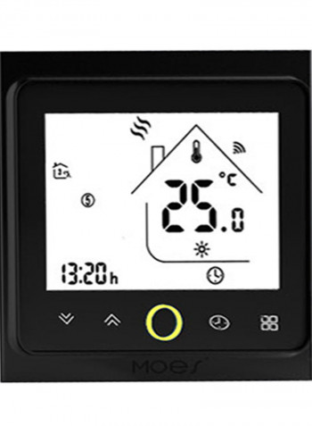 ZigBee Intelligent Thermostat Programmable Temperature Controller Black 11.00x6.00x9.10cm