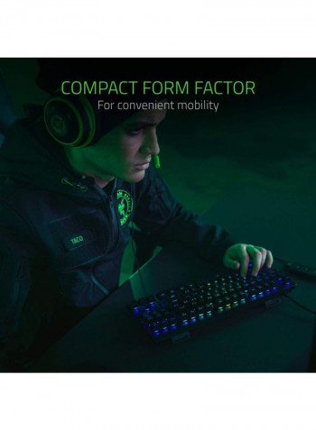 Huntsman Tournament Edition, Compact Gaming Keyboard with Linear Optical Switches, Doubleshot PBT Keycaps- Classic Black