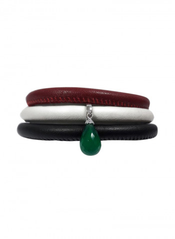 Onyx Charm Clasp Bracelet