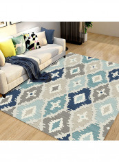 Geometric Pattern Bedside Carpet Multicolour 120(W)x160(L)centimeter