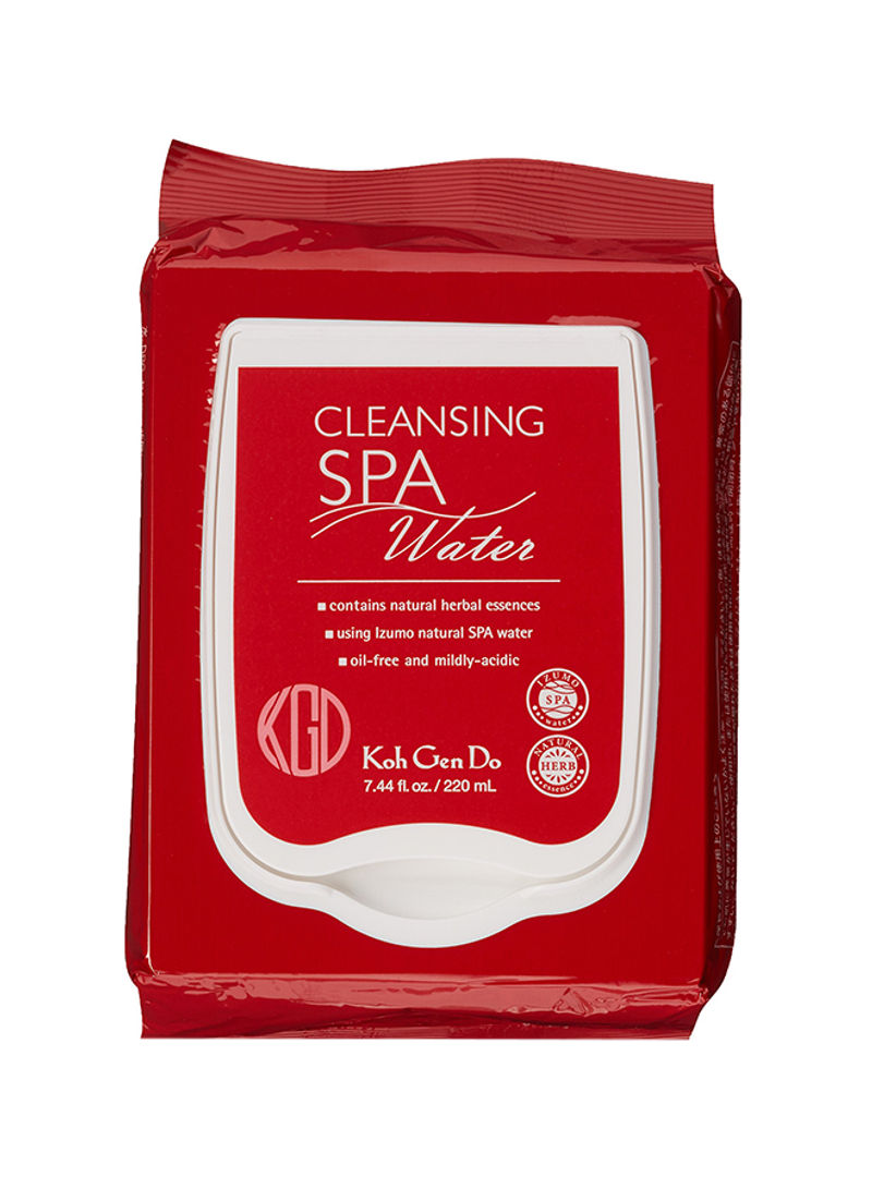 40-Piece Cleansing SPA Water Cloth White 220ml