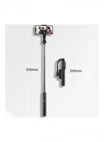 Mini Stabilizer Foldable Bluetooth Tripod Selfie Stick Multicolour