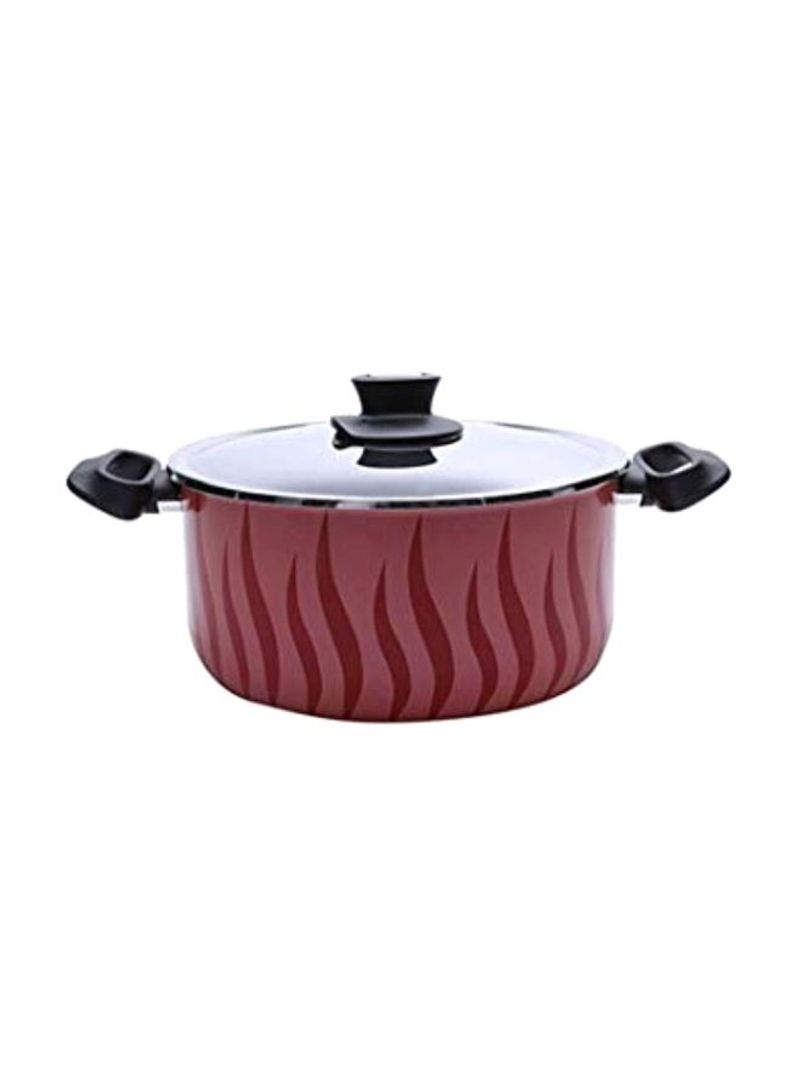 Tempo Casserole With Lid Red/Black 28centimeter