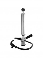 Chrome Plated Keg Pump Silver/Black 16.2x2.5x6.2inch