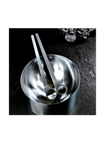 2-Piece Arne Jacobsen Salad Servers Silver 12.2inch