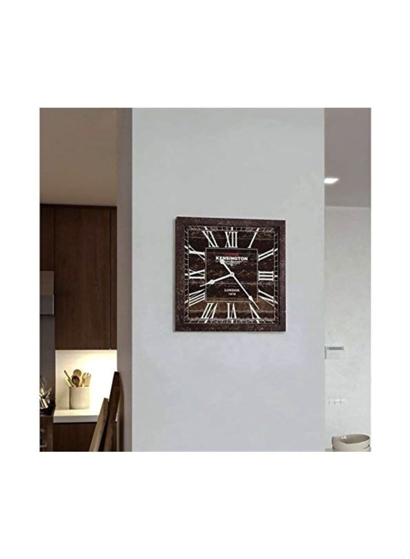 Decorative Wall Clock Brown 16inch