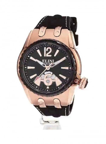 Men's Water Resistant Analog Watch ELINI-20007-RG-01-BB