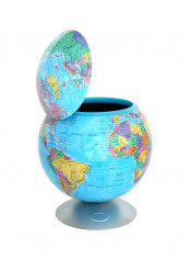 Motion Sensor Cookie Jar In Globe Blue/Pink/Yellow 9x9x10.1inch