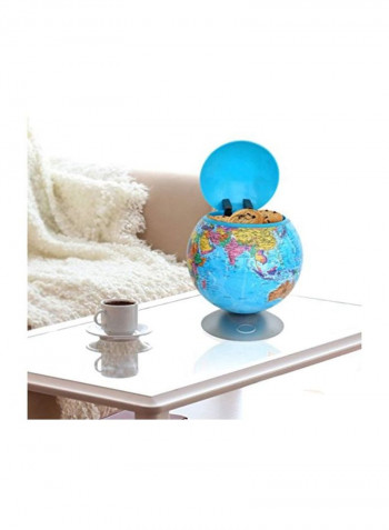 Motion Sensor Cookie Jar In Globe Blue/Pink/Yellow 9x9x10.1inch