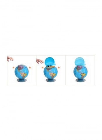 Motion Sensor Cookie Jar In Globe Blue/Pink/Yellow 9x9x10.1inch