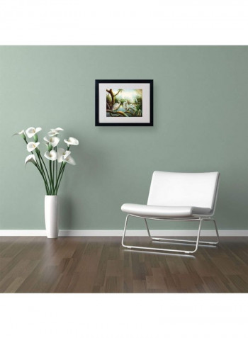 Three Herons Framed Wall Art Multicolour 16 x 20inch