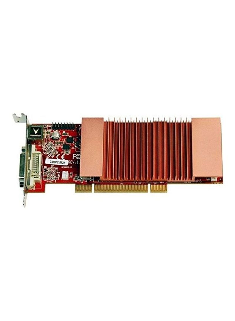Radeon 3450 SFF 512MB DDR2 PCI Graphic Card Multicolour