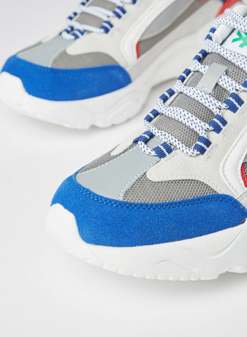 Colourblock Chunky Sneakers White/Ciment