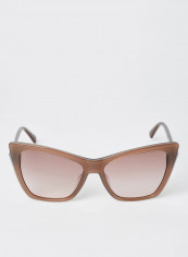 Women's Full Rim Acetate Modified Rectangle Sunglasses - Lens Size: 56 mm