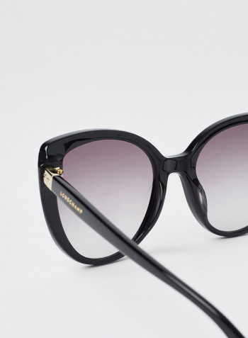 Women's Full Rim Acetate Butterfly Sunglasses - Lens Size: 54 mm