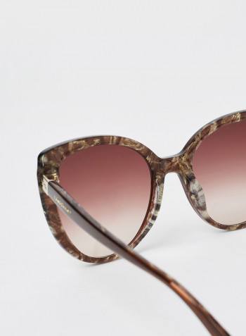 Women's Full Rim Acetate Butterfly Sunglasses - Lens Size: 54 mm