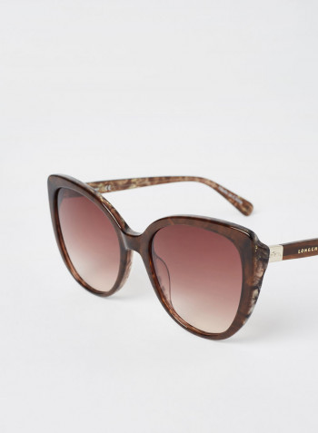 Women's Full Rim Acetate Butterfly Sunglasses - Lens Size: 54 mm