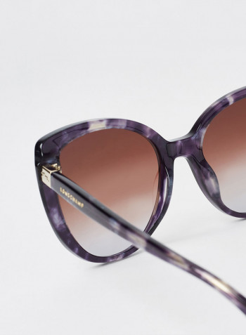 Women's Full Rim Acetate Butterfly Sunglasses - Lens Size: 54 mm