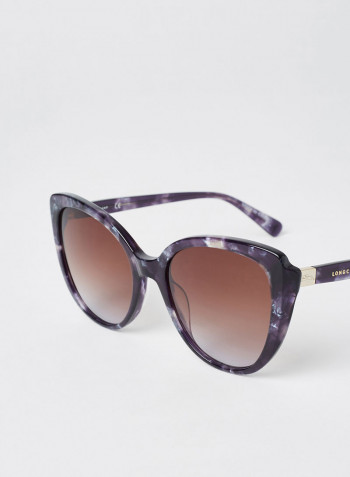 Women's Full Rim Acetate Butterfly Sunglasses - Lens Size: 54 mm