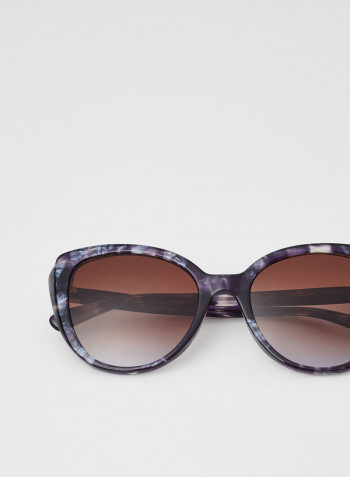 Women's Full Rim Acetate Butterfly Sunglasses - Lens Size: 54 mm