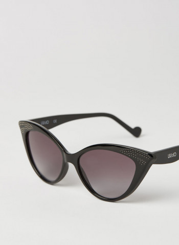 Women's Full Rim Injected Cat Eye Sunglasses - Lens Size: 54 mm