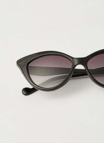 Women's Full Rim Injected Cat Eye Sunglasses - Lens Size: 54 mm