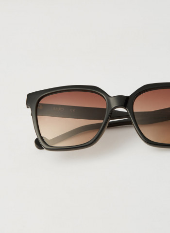 Women's Full Rim Injected Modified Rectangle Sunglasses - Lens Size: 54 mm