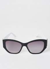 Women's Full Rim Acetate Modified Rectangle Sunglasses - Lens Size: 54 mm
