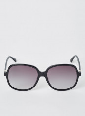 Women's Full Rim Acetate Modified Rectangle Sunglasses - Lens Size: 58 mm