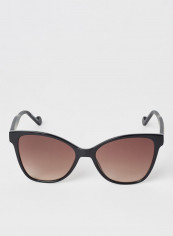 Women's Full Rim Injected Butterfly Sunglasses - Lens Size: 55 mm