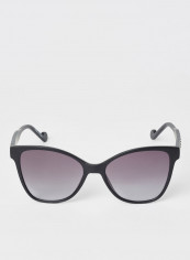 Women's Full Rim Injected Butterfly Sunglasses - Lens Size: 55 mm